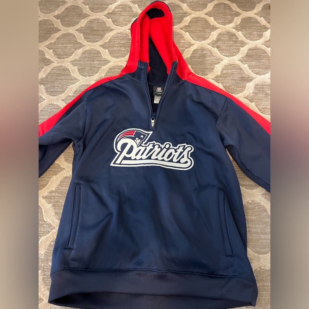 NFL Team Apparel Youth Navy and Red Jacket